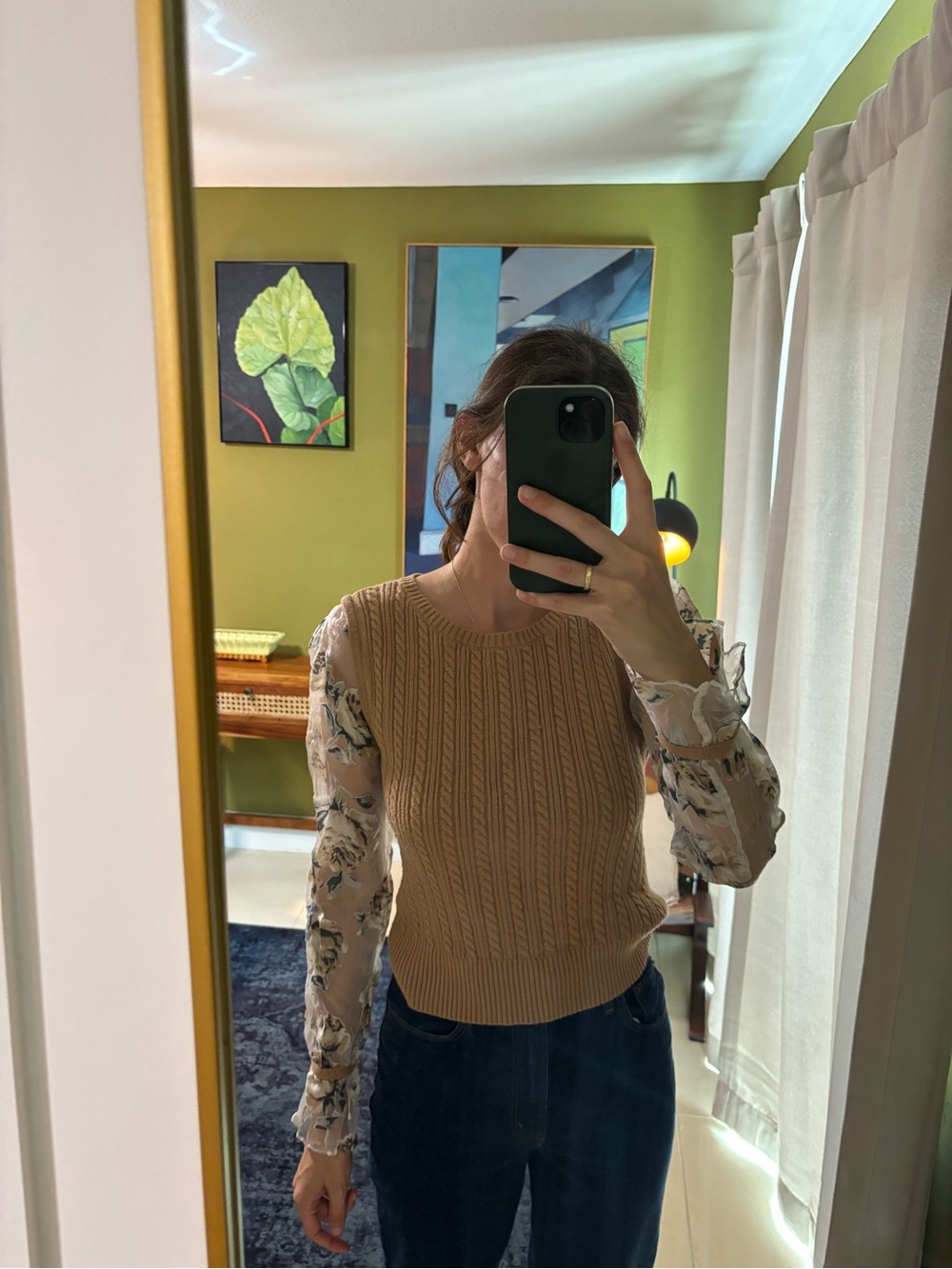 Maeve Cable Knit Pullover Sweater